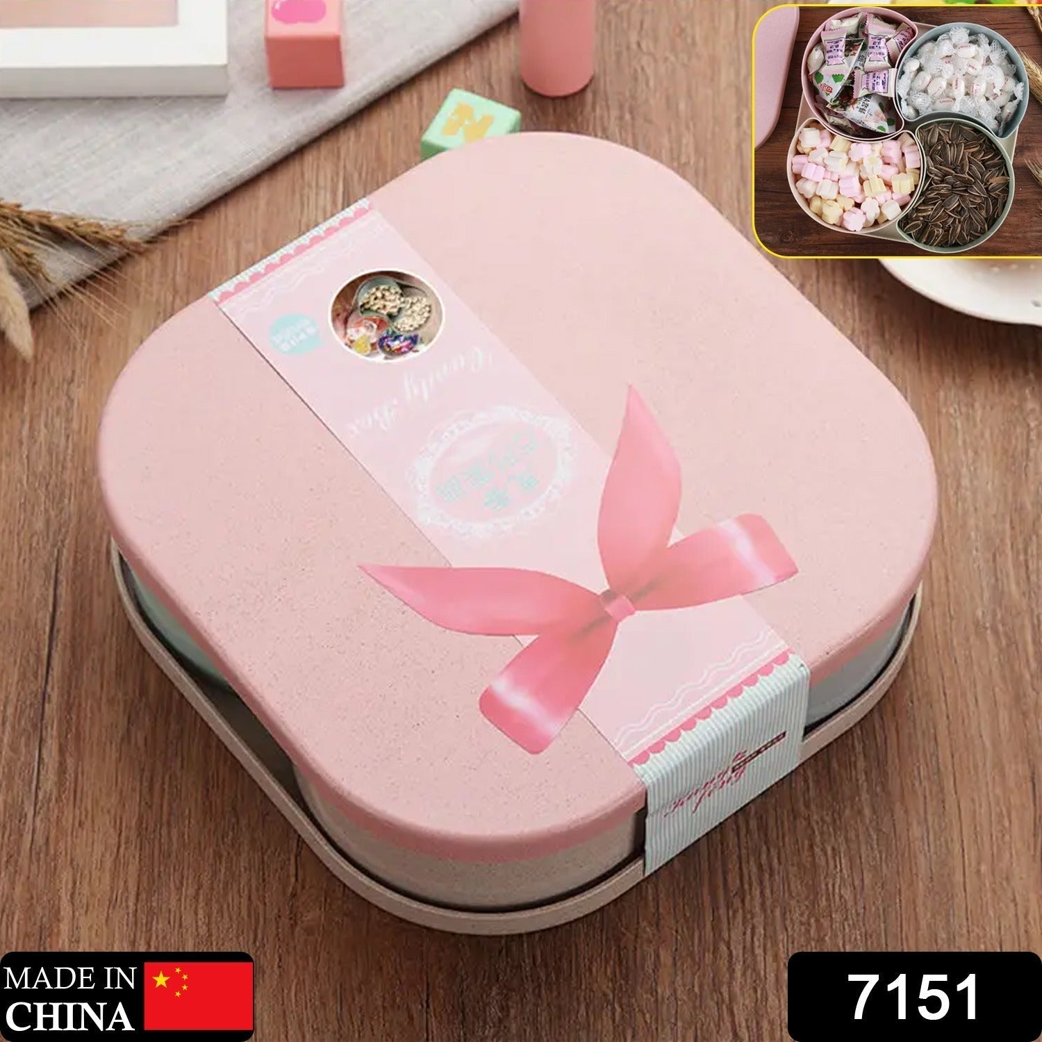 Anncus Candy Food Storage Box With Flower Design Multifunction